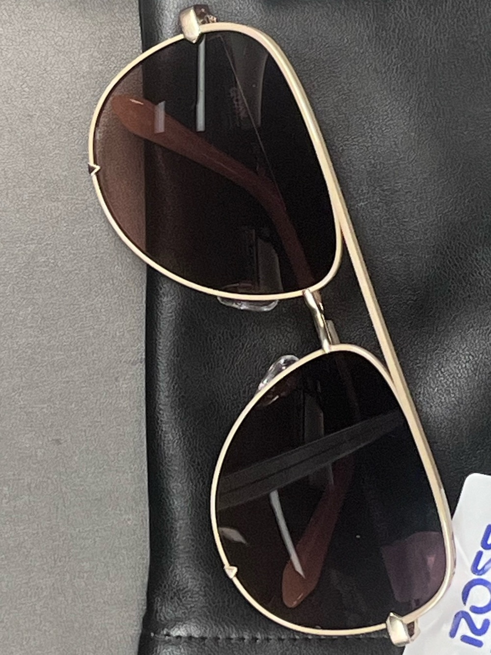 Quay Australia beige Frame Gradient Brown Aviator Sunglasses - Women high key - Picture 6 of 6